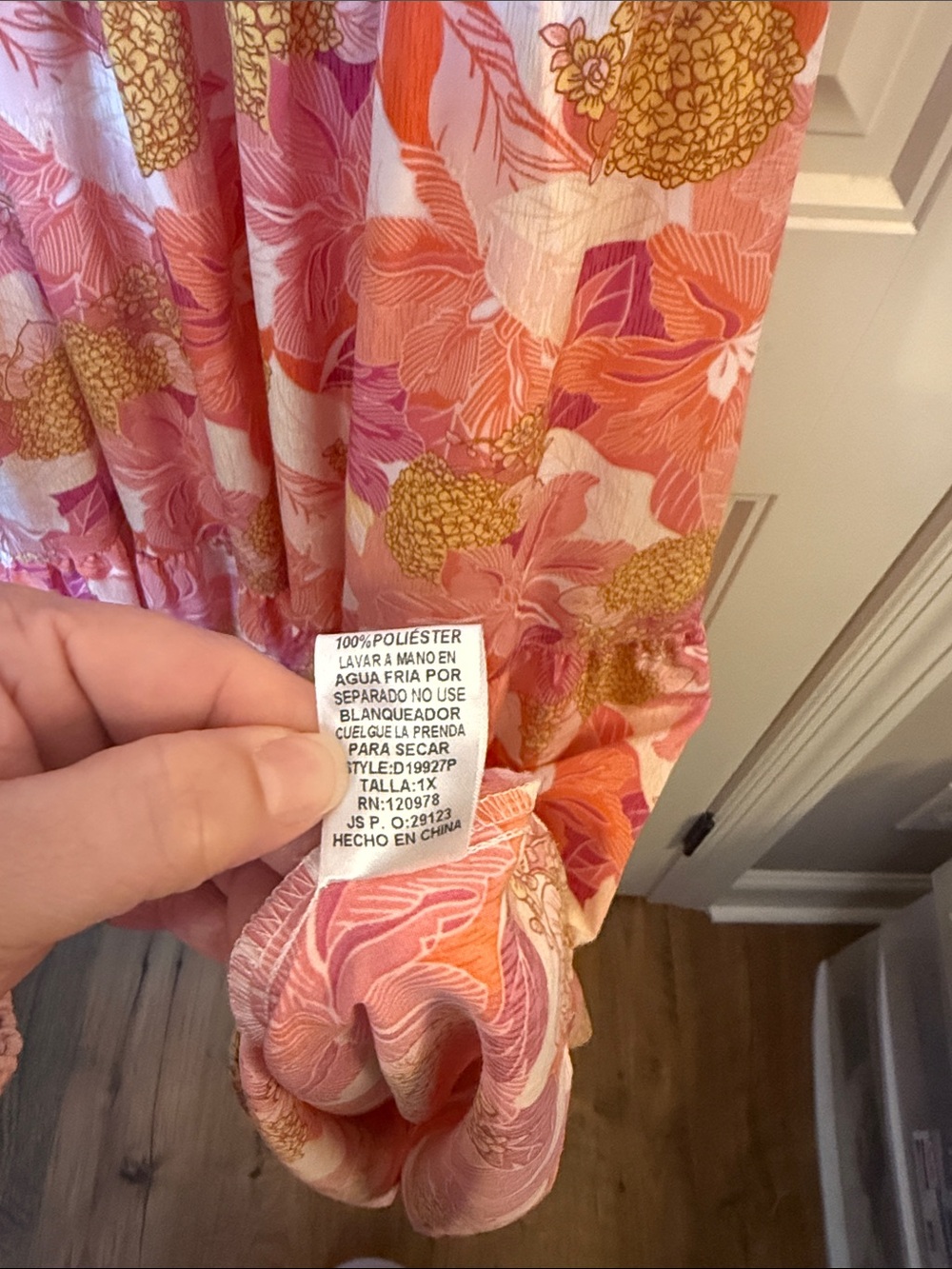 entro Pink and Orange Floral Maxi Dress - Picture 8 of 11